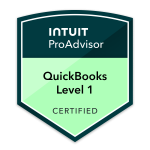 Intuit QuickBooks Certified ProAdvisor, Level 1 (2026) badge